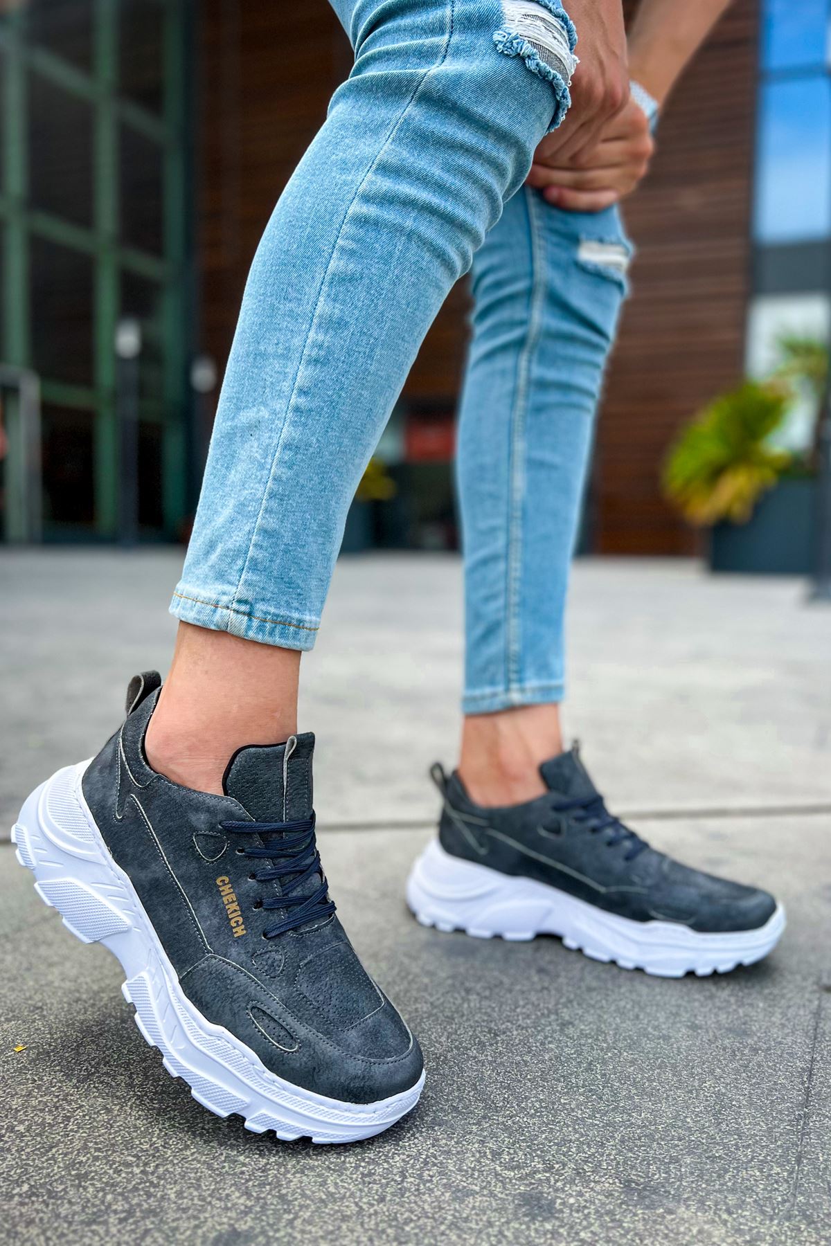 CH089 CBT Low Top Lace Up Erkek Ayakkabı ANTRASIT CH089 CBT Low Top Lace Up Erkek Ayakkabı ANTRASIT