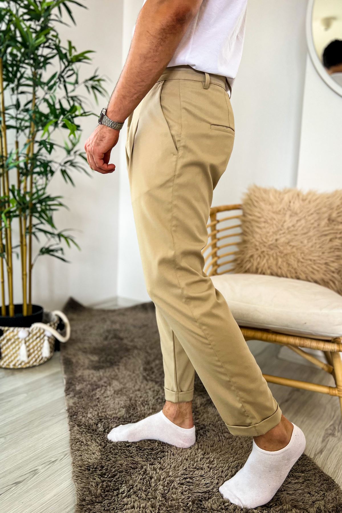 Chekcich Jogger Pantolon BEJ Chekcich Jogger Pantolon BEJ