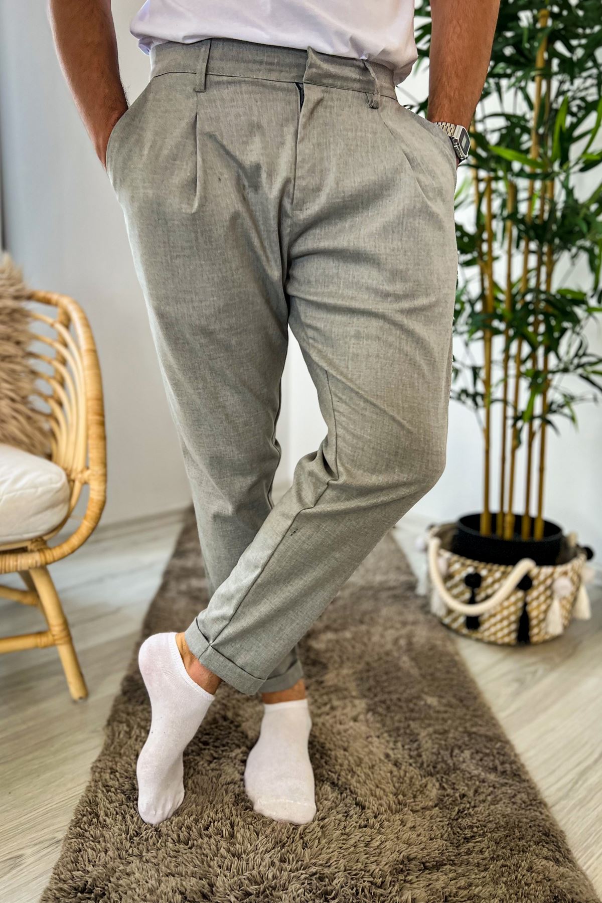 Chekcich Jogger Pantolon GRI Chekcich Jogger Pantolon GRI