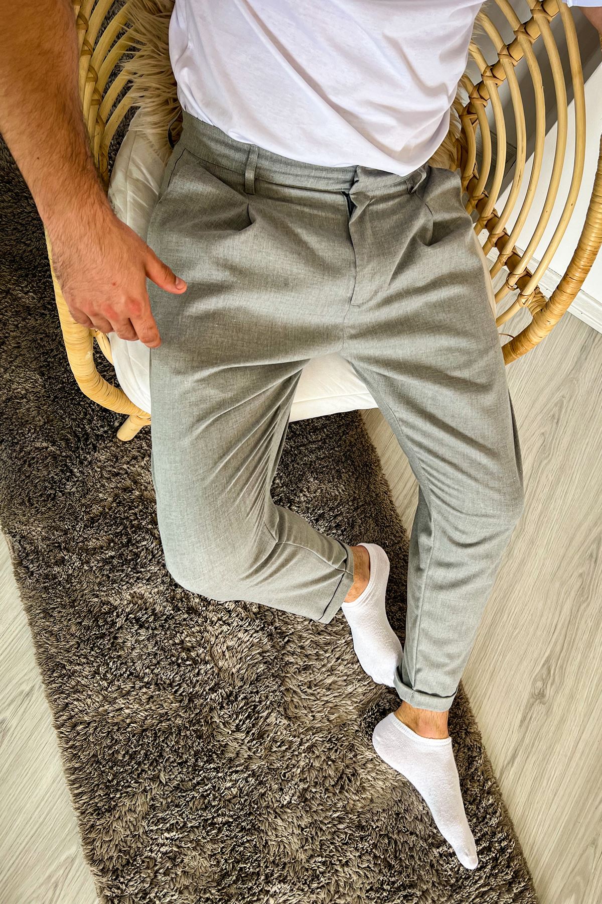 Chekcich Jogger Pantolon GRI Chekcich Jogger Pantolon GRI