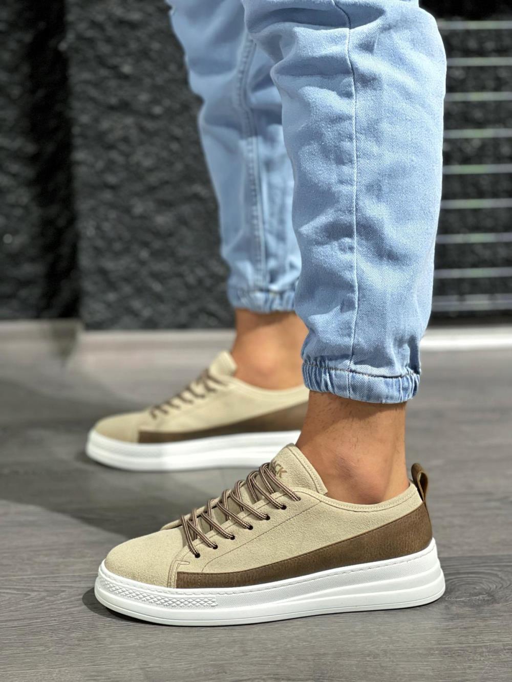 Knack Sneakers Ayakkabı 010 Vizon Süet Knack Sneakers Ayakkabı 010 Vizon Süet