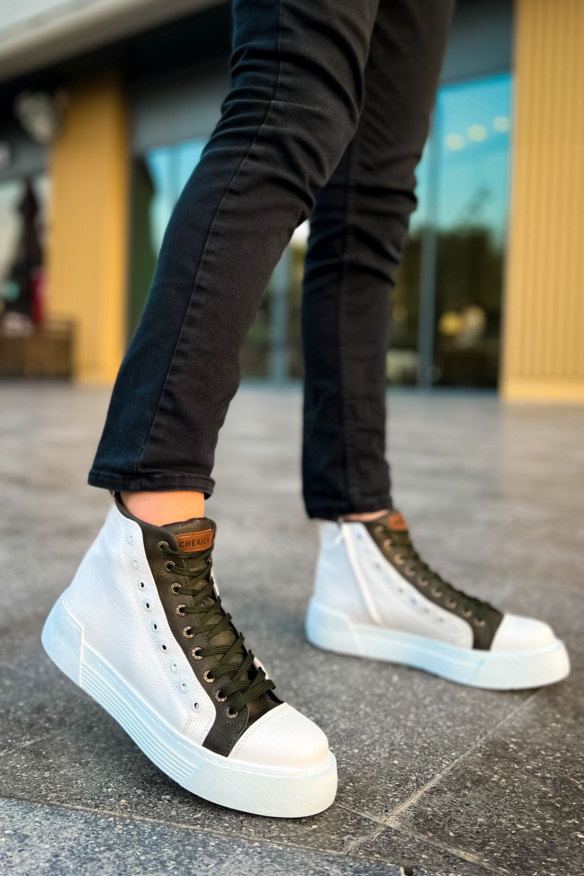 RAMER CH167 GBT Blazer Erkek Bot BEYAZ / HAKI RAMER CH167 GBT Blazer Erkek Bot BEYAZ / HAKI