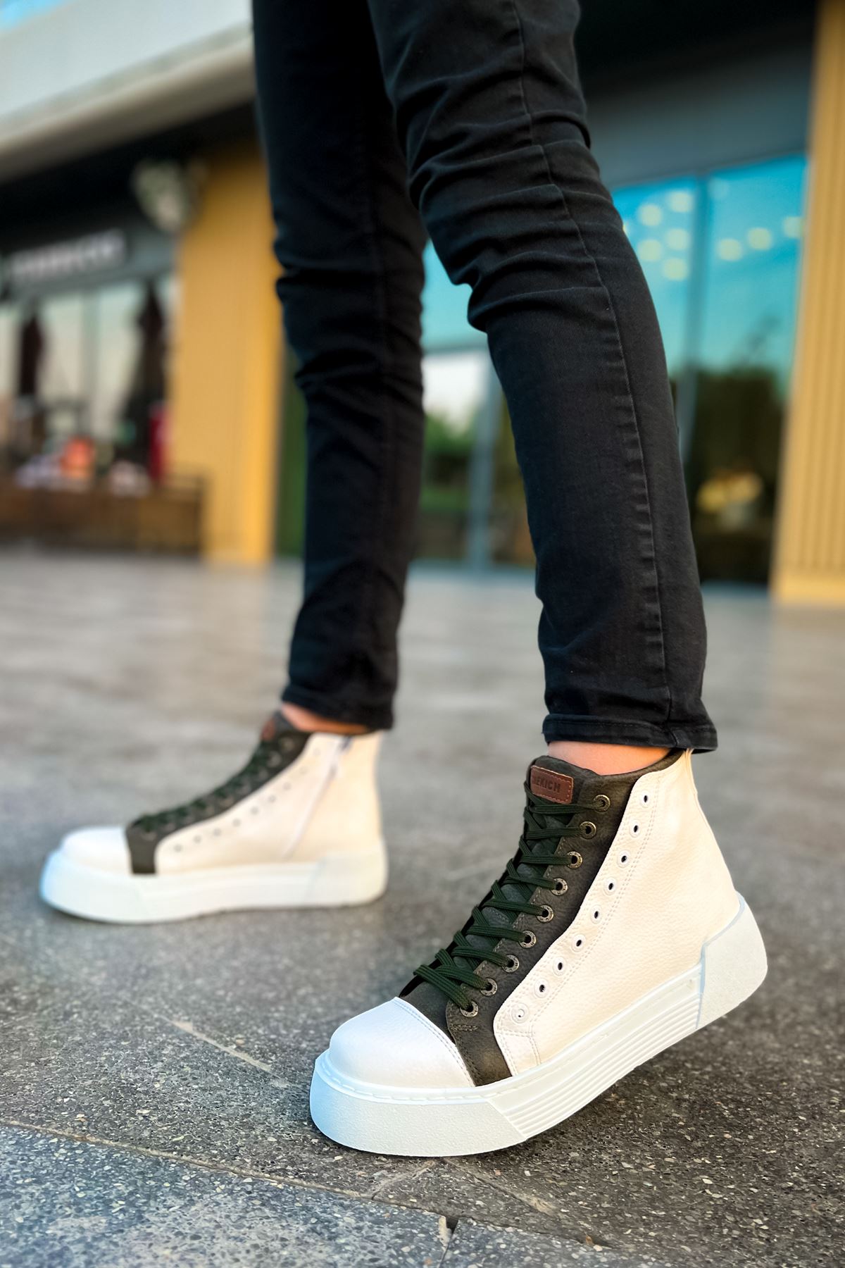 RAMER CH167 GBT Blazer Erkek Bot BEYAZ / HAKI RAMER CH167 GBT Blazer Erkek Bot BEYAZ / HAKI