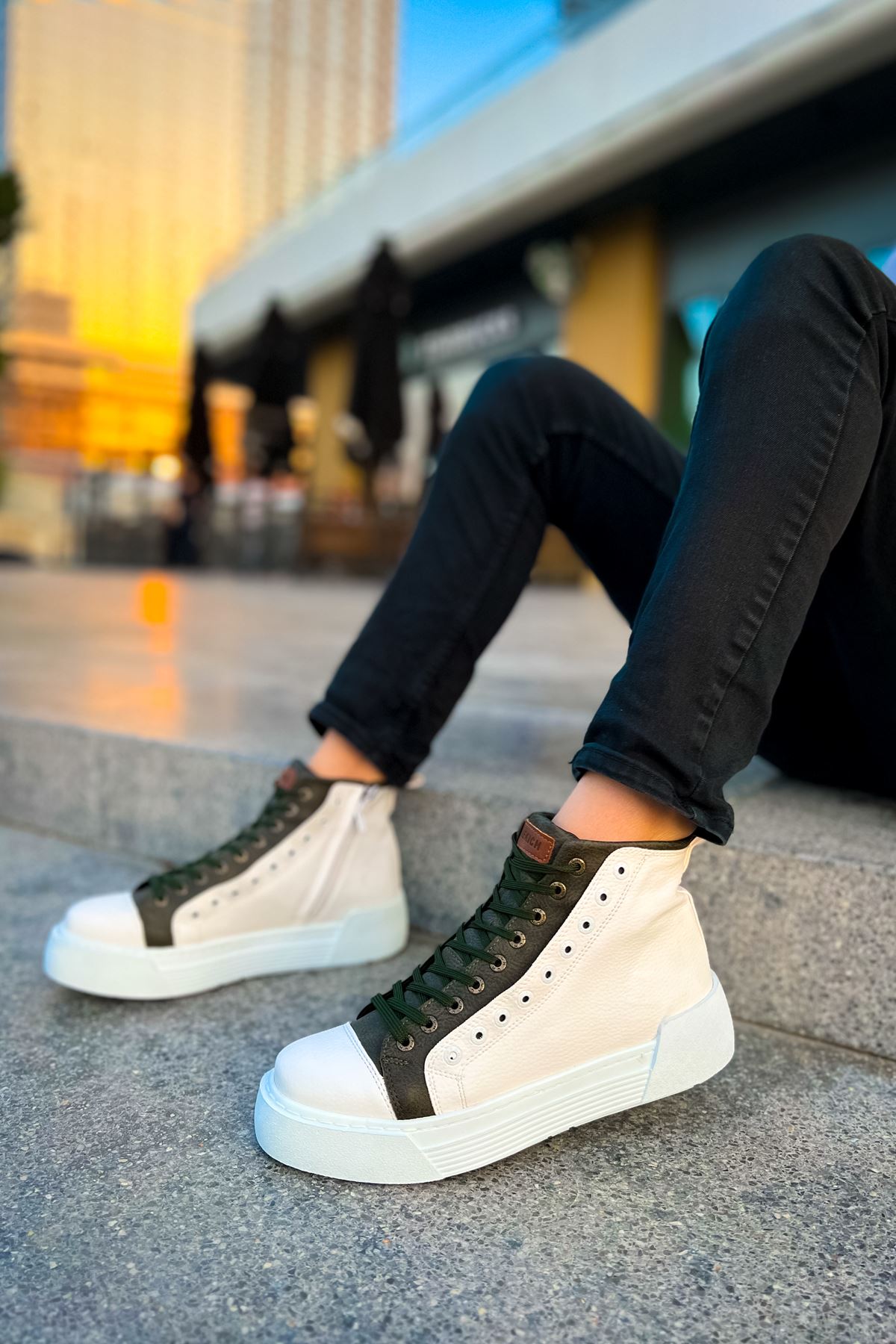 RAMER CH167 GBT Blazer Erkek Bot BEYAZ / HAKI RAMER CH167 GBT Blazer Erkek Bot BEYAZ / HAKI